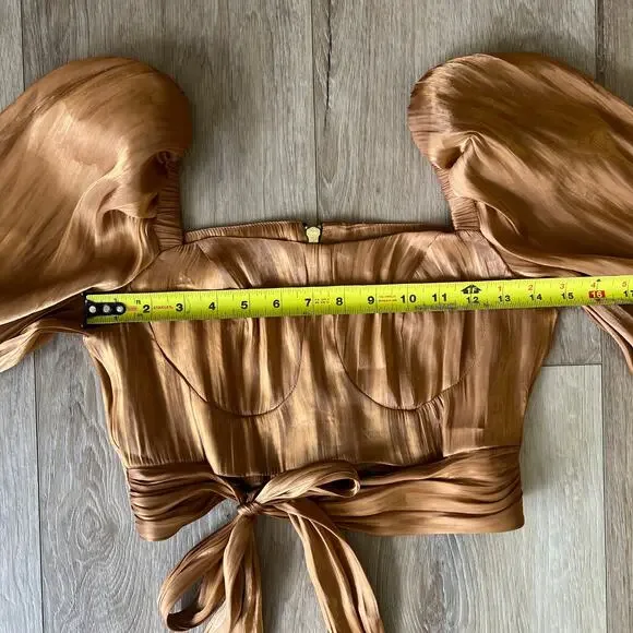 ELAN STUDIO Women's Dalgona Chiffon Dream Top Size M - Picture 6 of 8